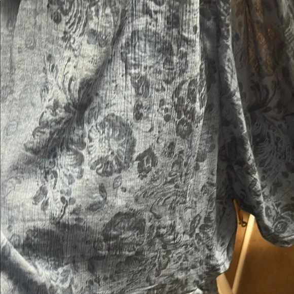 Anthropologie Textured Blue Blouse - Picture 4 of 5